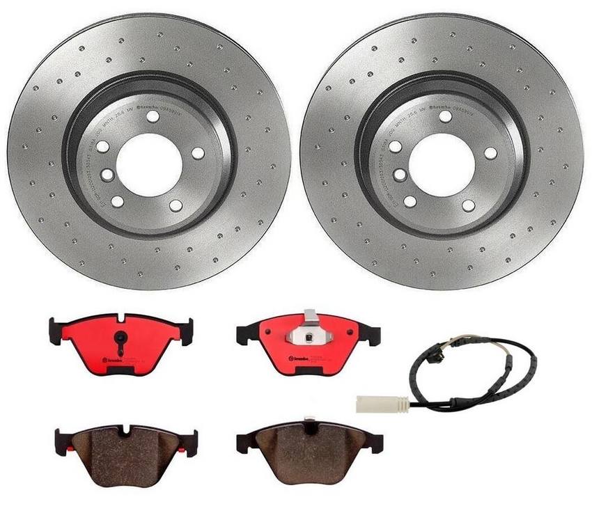 BMW Brembo Brake Kit - Pads and Rotors Front (348mm) (Xtra) (Ceramic) 34356789441 - Brembo 3084933KIT